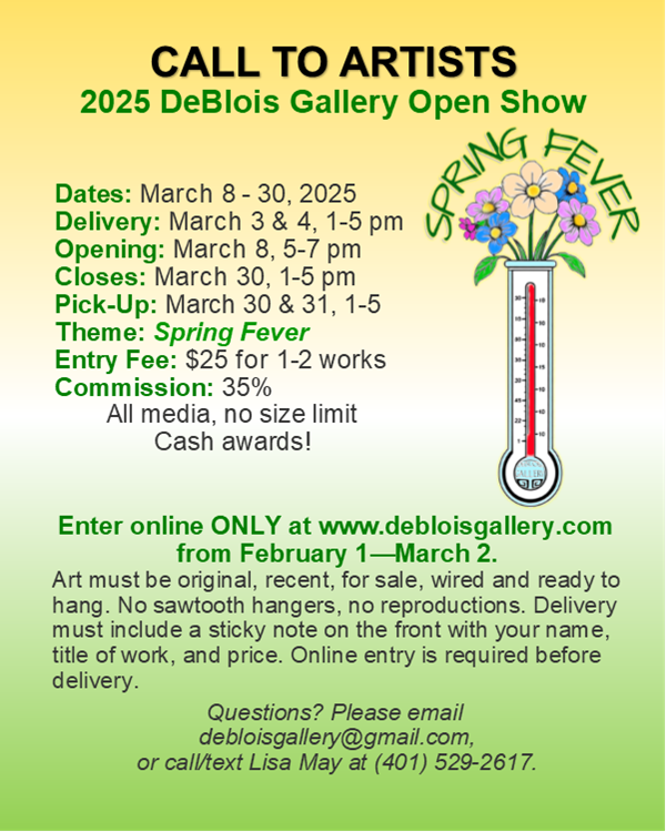 Call to Art 2025 March DeBlois Gallery